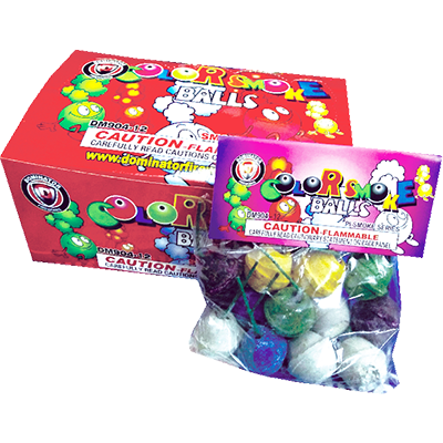 colored smoke balls